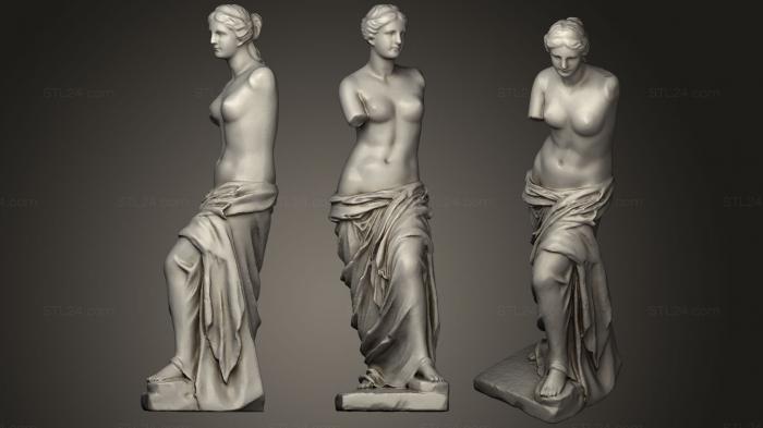 Статуи античные и исторические (Венера, STKA_1605) 3D модель для ЧПУ станка